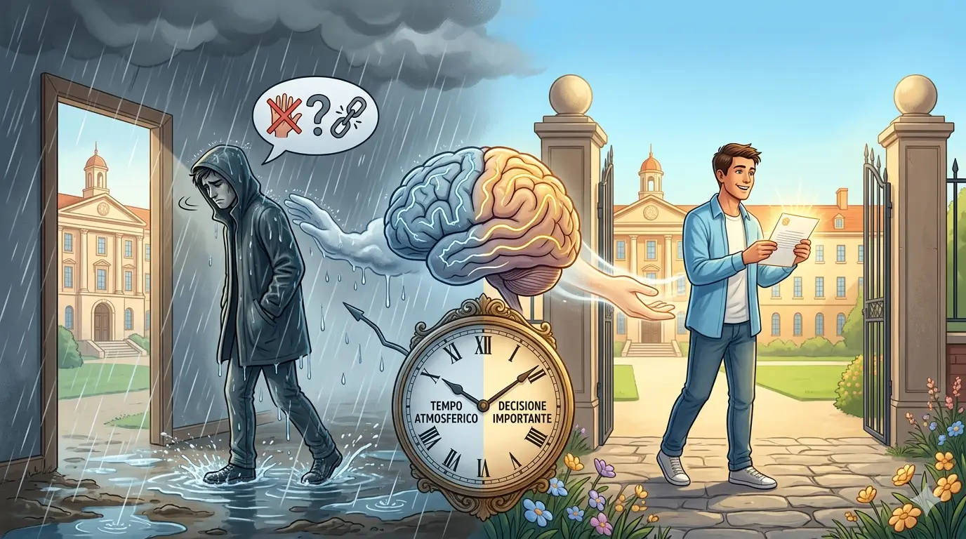 cervello influenza meteo